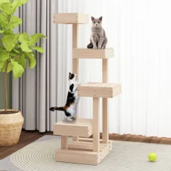 vidaXL Kattmöbel 45,5x49x103 cm massiv furu