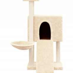 Outlet vidaXL Katträd med klöspelare sisal gräddvit 96 cm Kräm