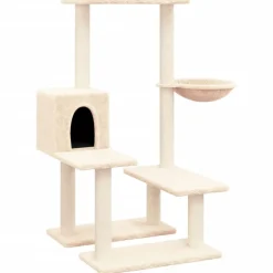 Clearance vidaXL Katträd med klöspelare sisal gräddvit 94,5 cm Kräm