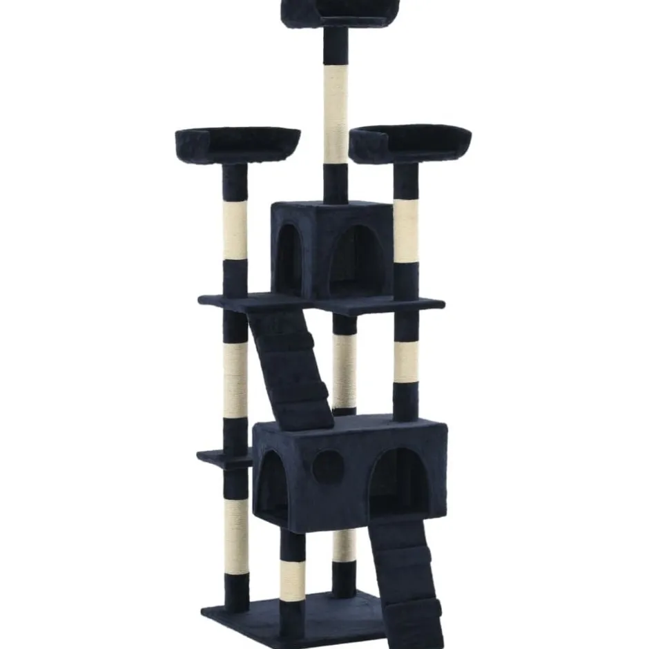 Outlet vidaXL Katträd med klöspelare i sisal 170 cm Blå