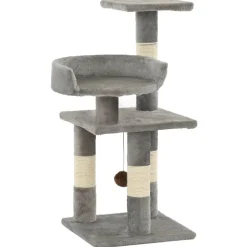 vidaXL Katträd med klöspelare i sisal 65 cm grå