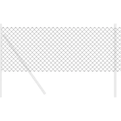 Hot vidaXL Kedjelänk Stängsel 25 x 0,6 m Stål Grå