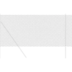 vidaXL Kedjelänk Stängsel 10 x 1,2 m Stål Grå