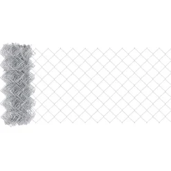 Clearance vidaXL Kedjelänk Stängsel Silver