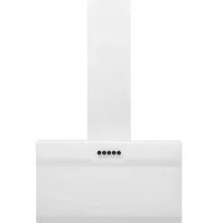 vidaXL Köksfläkt 60 cm stål och härdat glas vit
