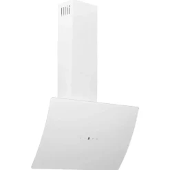 vidaXL Köksfläkt 60 cm stål och härdat glas vit