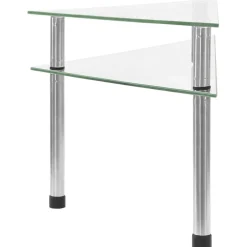 vidaXL Kökshylla transparent 49,5x35x19 cm härdat glas