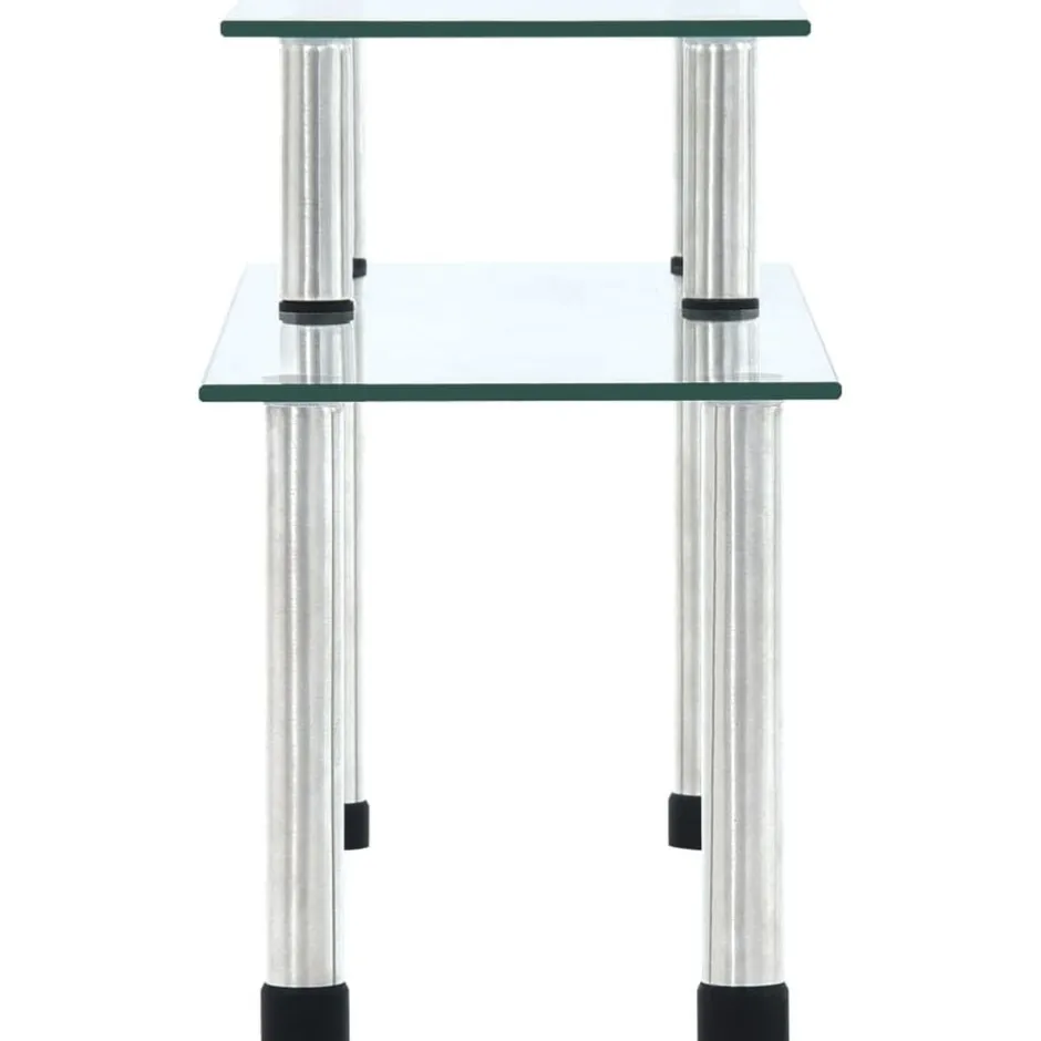 New vidaXL Kökshylla 45x16x26 cm härdat glas Transparent
