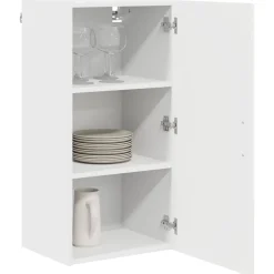 vidaXL Köksskåp med lagring Kalmar Vit 40 x 31 x 80 cm Konstruerat trä