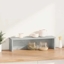 vidaXL Köksställ stapelbara betong grå 50x15x16 cm konstruerat trä