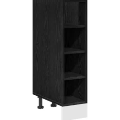 Outlet vidaXL Köksunderskåp 20 x 44,5 x 81,5 cm Konstruerat trä Svart ek