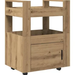 Discount vidaXL Köksvagn 60 x 45 x 80 cm Konstruerat trä artisan ek