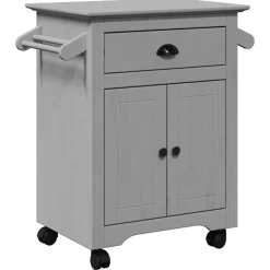 Best vidaXL Köksvagn BODO 72x45x80 cm Grå