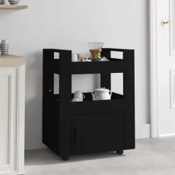 Sale vidaXL Köksvagn 60x45x80 cm konstruerat trä Svart