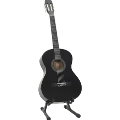 vidaXL Klassisk gitarr 12 delar svart 4/4 39