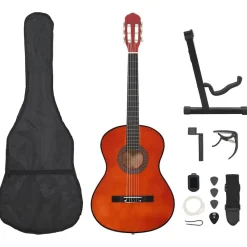 vidaXL Klassisk gitarr 12 delar 4/4 39"