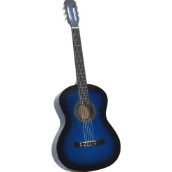 Outlet vidaXL Klassisk gitarr för nybörjare 4/4 39" amerikansk lind Blå