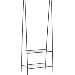 vidaXL Klädställning 59x35x150 cm svart