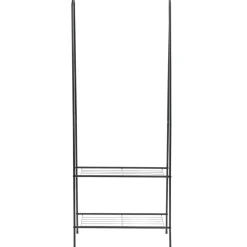 vidaXL Klädställning 59x35x150 cm svart