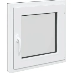 Clearance vidaXL Källarfönster RISOR 50 x 50 cm PVC och glas Antracit