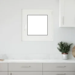 Clearance vidaXL Källarfönster RISOR 50 x 50 cm PVC och glas Antracit