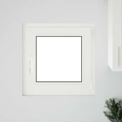 Clearance vidaXL Källarfönster RISOR 50 x 50 cm PVC och glas Antracit