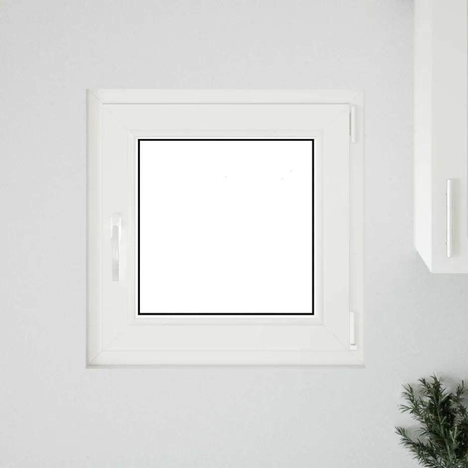 Clearance vidaXL Källarfönster RISOR 50 x 50 cm PVC och glas Antracit