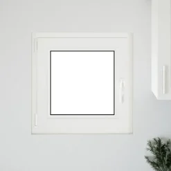 Online vidaXL Källarfönster RISOR 50 x 50 cm PVC och glas Vit