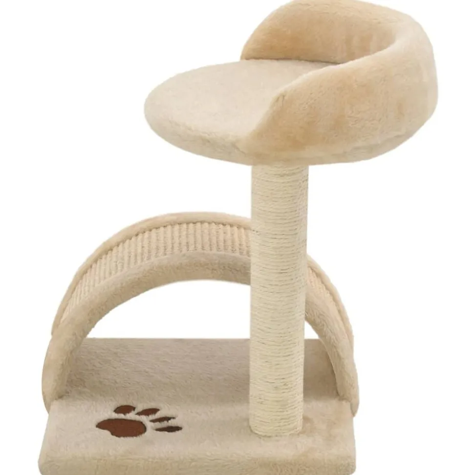 vidaXL Klösträd med sisalpelare 40 cm beige och brun