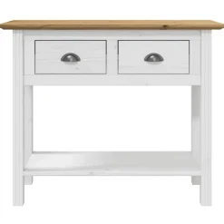 vidaXL Konsolbord BODO brun 91x35x74 cm massiv furu
