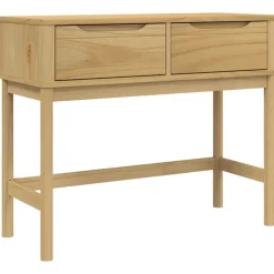 Online vidaXL Konsolbord FLORO 89,5x36,5x73 cm massiv furu Vaxbrun