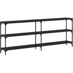 vidaXL Konsolbord Svart ek 200 x 29 x 75 cm