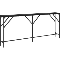 vidaXL Konsolbord Svart ek 180 x 23 x 75 cm