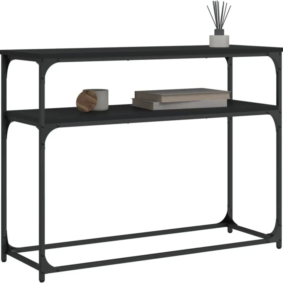Hot vidaXL Konsolbord 100x35,5x75 cm konstruerat trä Svart