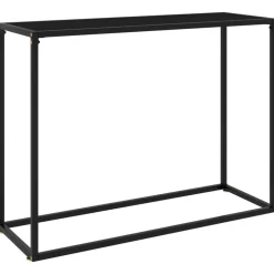 vidaXL Konsolbord svart 100x35x75 cm härdat glas