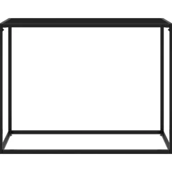 vidaXL Konsolbord svart 100x35x75 cm härdat glas