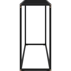 vidaXL Konsolbord svart 100x35x75 cm härdat glas