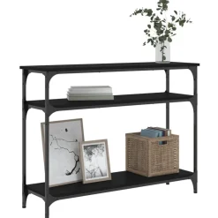 Discount vidaXL Konsolbord 100x29x75 cm konstruerat trä Svart