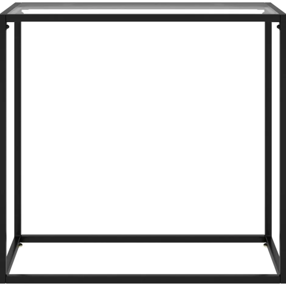 Best vidaXL Konsolbord 80x35x75 cm härdat glas Transparent