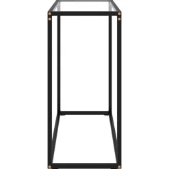 Best vidaXL Konsolbord 80x35x75 cm härdat glas Transparent