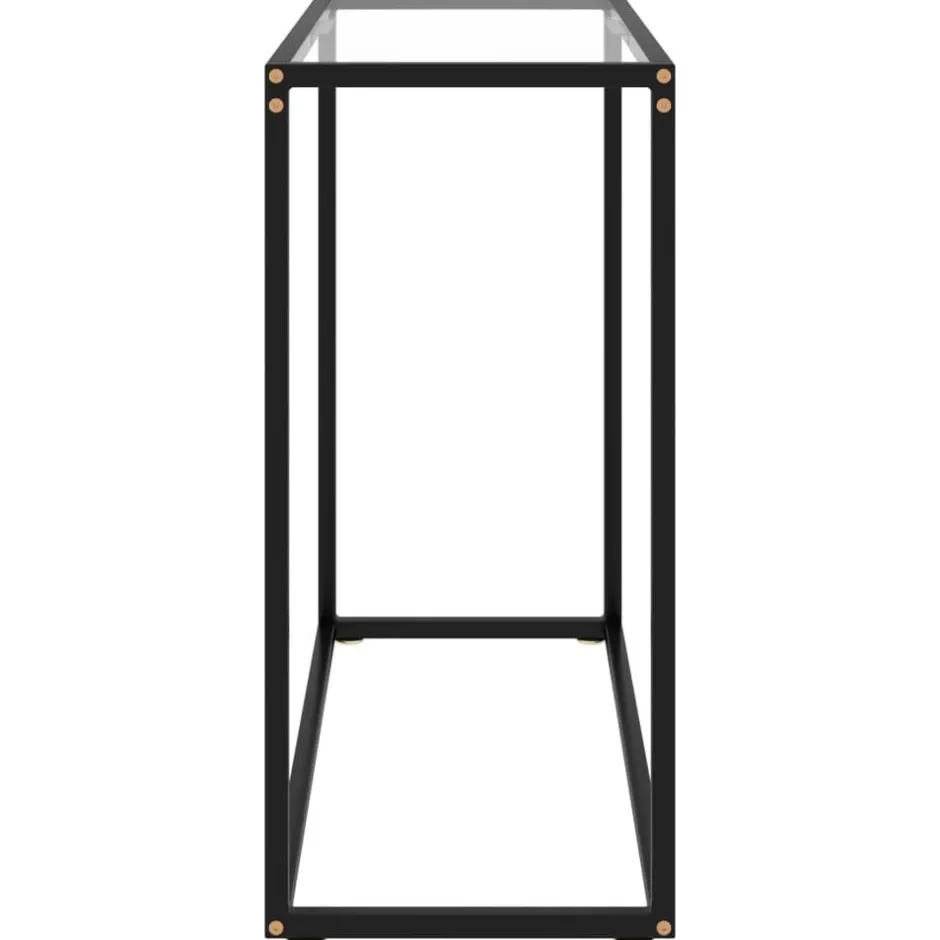 Best vidaXL Konsolbord 80x35x75 cm härdat glas Transparent