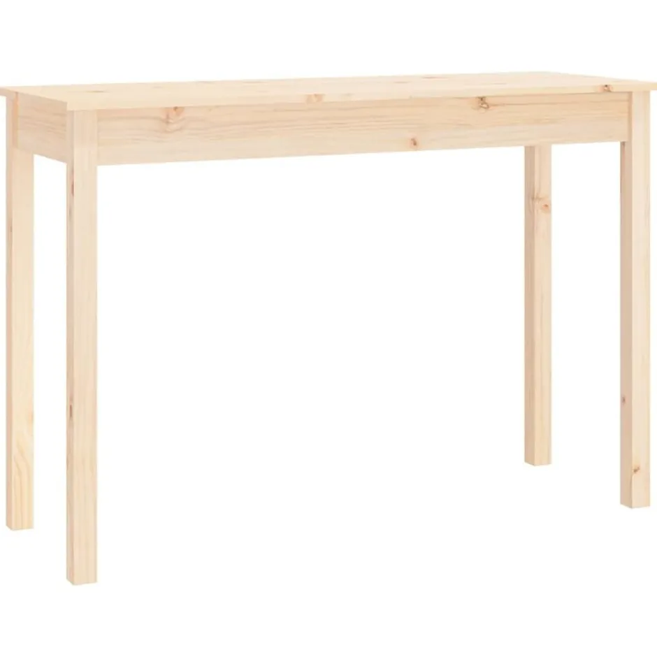 Hot vidaXL Konsolbord 110x40x75 cm massiv furu Naturfärg