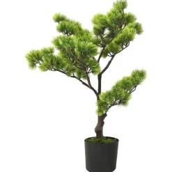 Clearance vidaXL Konstgjort bonsaiträd i kruka tall 60 cm grön Mörkgrön