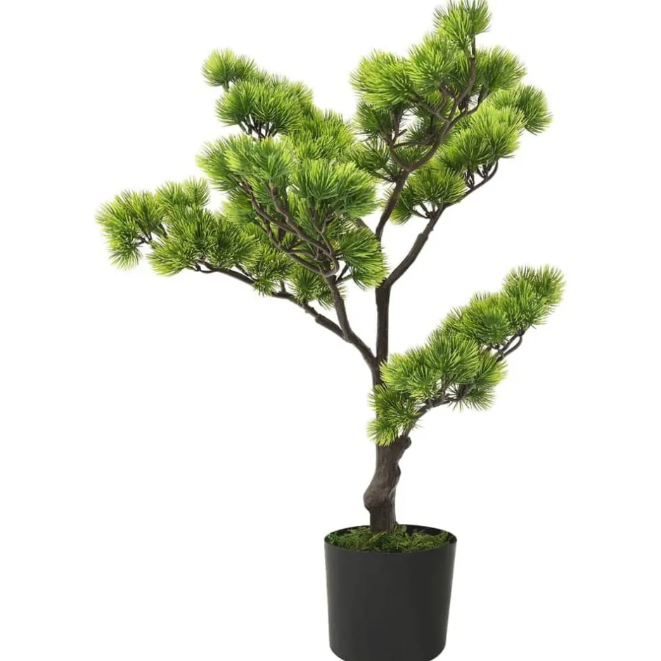 Clearance vidaXL Konstgjort bonsaiträd i kruka tall 60 cm grön Mörkgrön