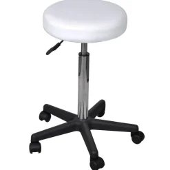 vidaXL Kontorspall vit