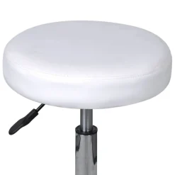 vidaXL Kontorspall vit