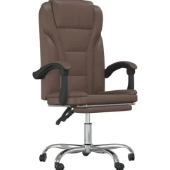 Discount vidaXL Kontorsstol konstläder Brun