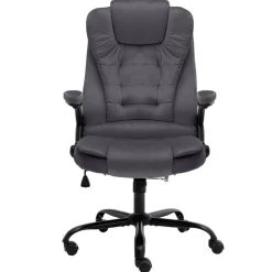 New vidaXL Kontorsstol sammet Mörkgrå