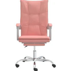 Outlet vidaXL Kontorsstol konstläder Rosa