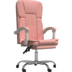 New vidaXL Kontorsstol konstläder Rosa